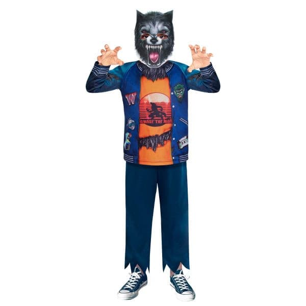 Halloween Månmåne Varulvskostym 8-10 år