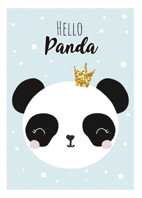 Panda Crown A4 dokumentmapp med resår