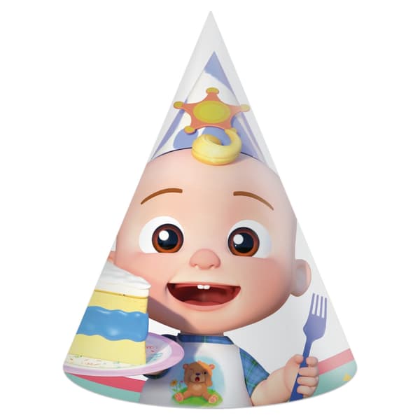 Cocomelon Birthday Hat, 6-pack FSC