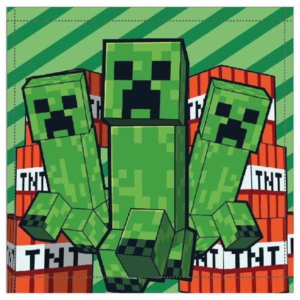Minecraft Battle handduk 30x30 cm