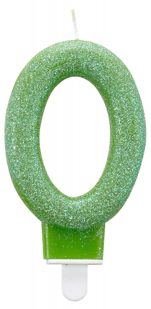 Färgad glitterljus, nummer 0