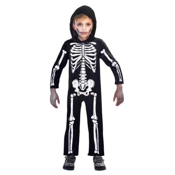 Halloween Black Skeleton Costume 4-6 years