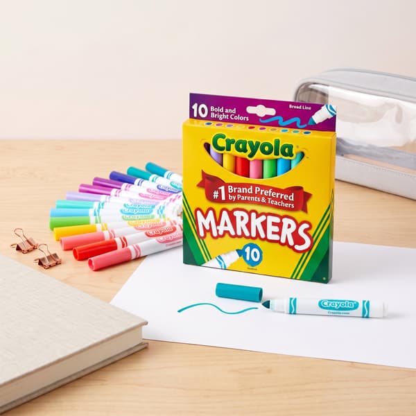 Crayola Bold & Bright tykke tuscher, 10 stk.