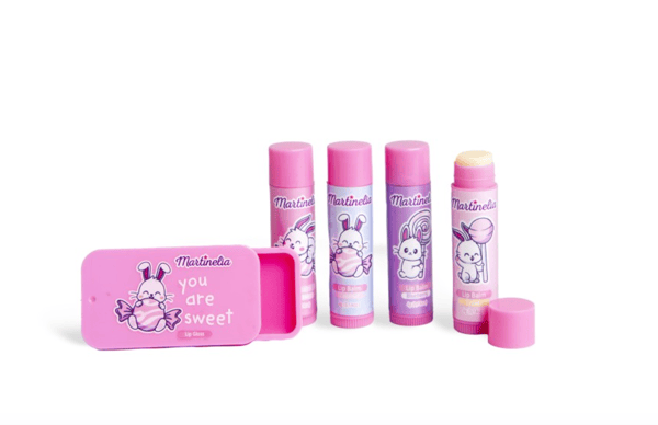 Läppbalsam Set För Barn 4 Smaker Martinelia Bunny