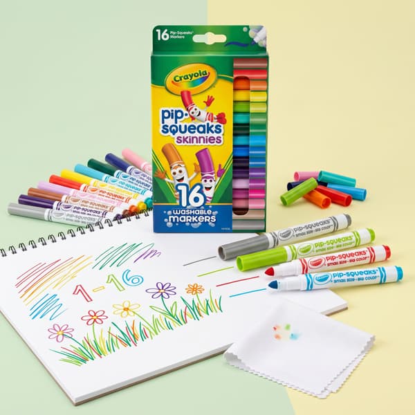 Crayola Pip-Squeaks vaskbare tuscher, 16 stk.