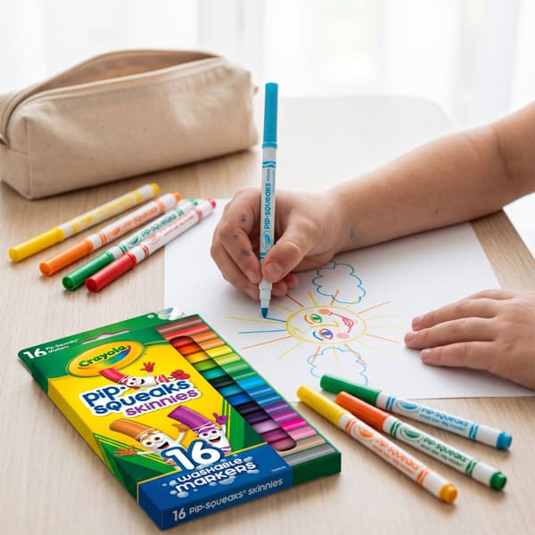 Crayola Pip-Squeaks vaskbare tuscher, 16 stk.