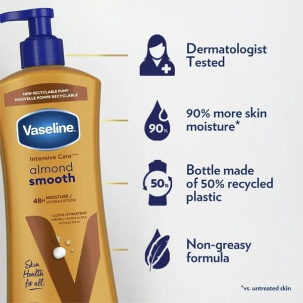 Vaseline Almond Lotion 600 Ml