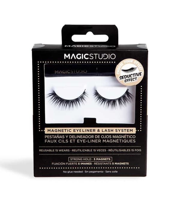 Magic Studio Magnetic Förförisk Effekt Magnetiska Ögonfransar + Eyeliner