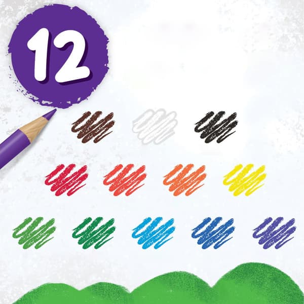 Crayola Farveblyanter til børn, 12 farver