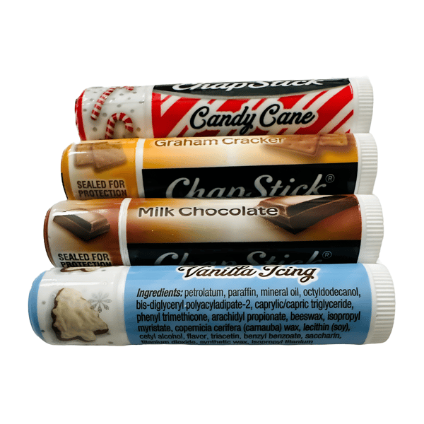 Återfuktande Läppbalsam Ginger Bread Chapstick Julset 4-Pack