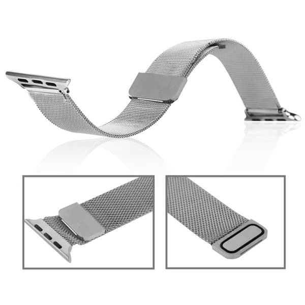 Til Apple Watch 42mm Milanese Loop Magnetisk Rustfrit Stål Urrem