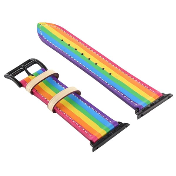 Til Apple Watch 42/44mm Læderarmbånd Pride