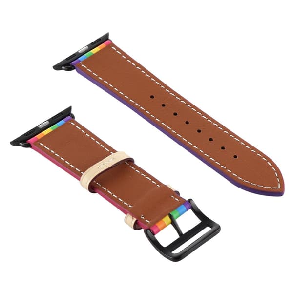 Til Apple Watch 42/44mm Læderarmbånd Pride