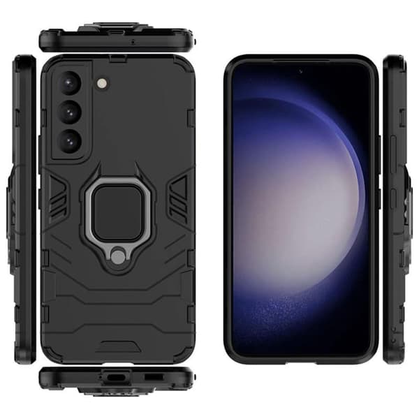 Hybrid Ring Case til Samsung Galaxy S23 - Sort