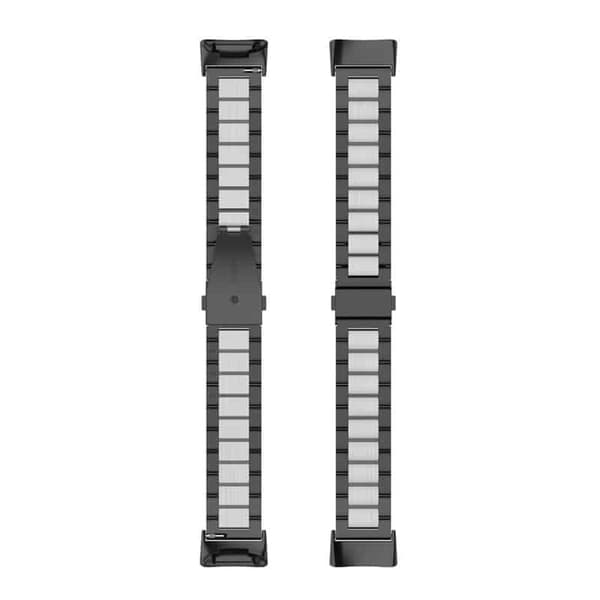 Rustfrit stÃ¥l urrem til Fitbit Charge 5 - Sort/sÃ¸lv