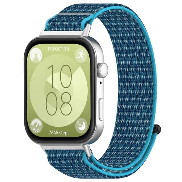 Nylon Urrem til Huawei Watch Fit 3 - Cape cod blue