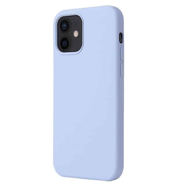 Liquid silikonisuoja Apple iPhone 12 - Pale Purple