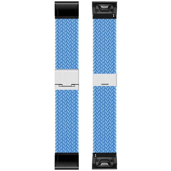 Flettet Urrem til Garmin Instinct 3 (45mm) - Skyblue