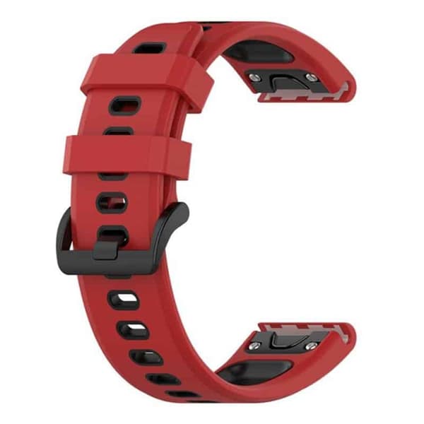 Twin sport urrem til Garmin Quatix 5 - RÃ¸d/sort