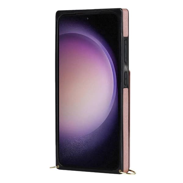 Zipper halskæde etui til Samsung Galaxy S23 Plus - Rose