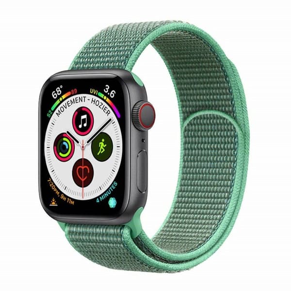 Nylon Urrem til Apple Watch 5 (40mm) - Spearmint