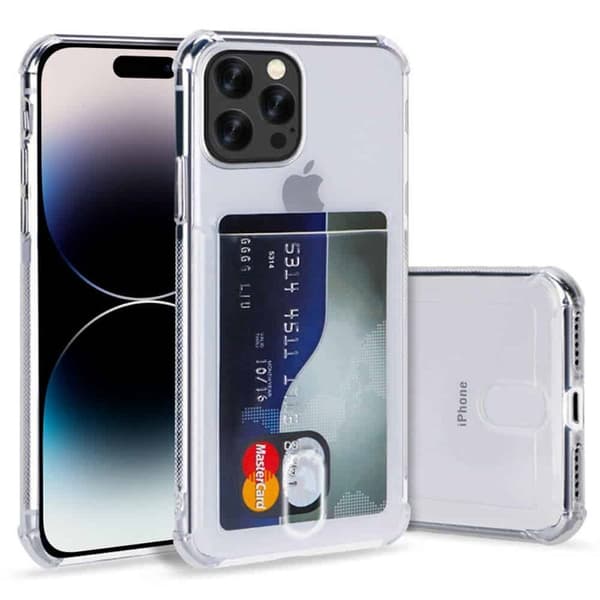 Silikondeksel med kortholder til Apple iPhone 16 Pro