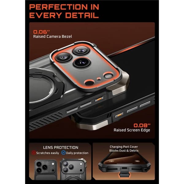 SUPCASE UB Grip cover til Apple iPhone 17 Pro Max - Black