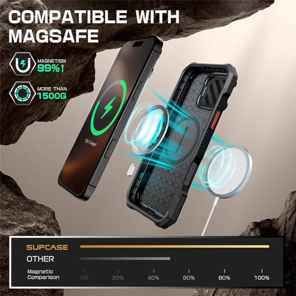 SUPCASE UB Mag XT deksel til Apple iPhone 16 Pro Max - Ruddy