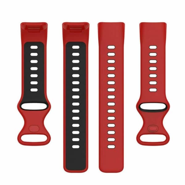 Twin Sport urrem til Fitbit Charge 6 - Rød/sort
