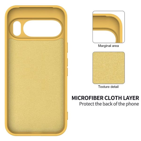 Liquid silikone cover til Google Pixel 11 Pro - Gul