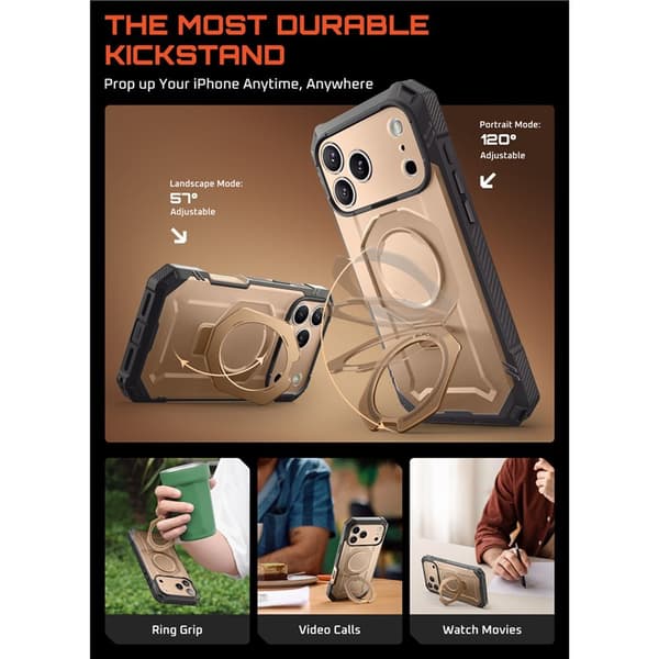 SUPCASE UB Grip Pro cover til Apple iPhone 17 Pro - Desert