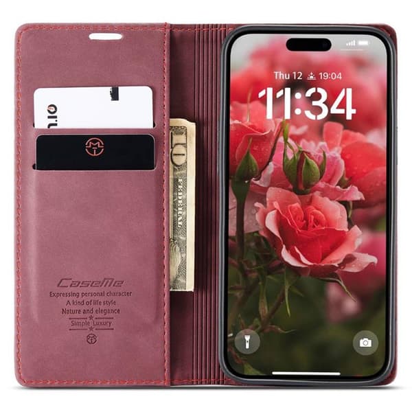 CaseMe mobildeksel 013 til Apple iPhone 17 - Burgunder