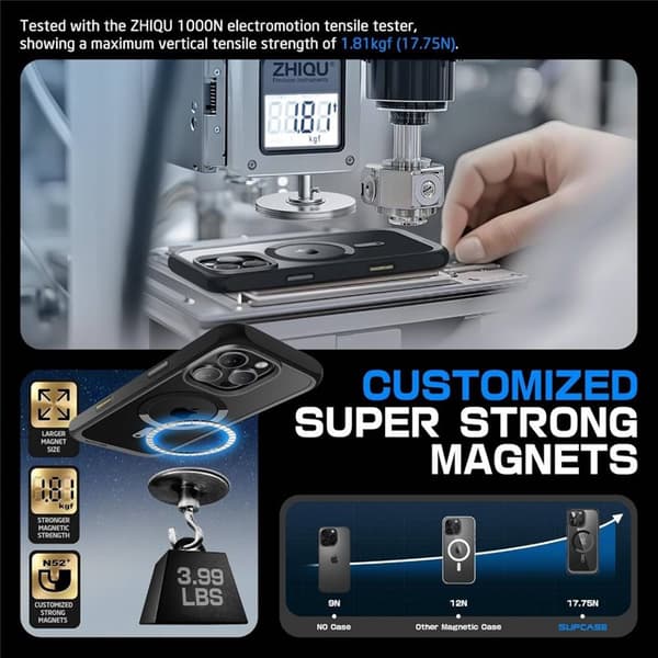SUPCASE UB Mag cover til Apple iPhone 16 Pro Max - Sort