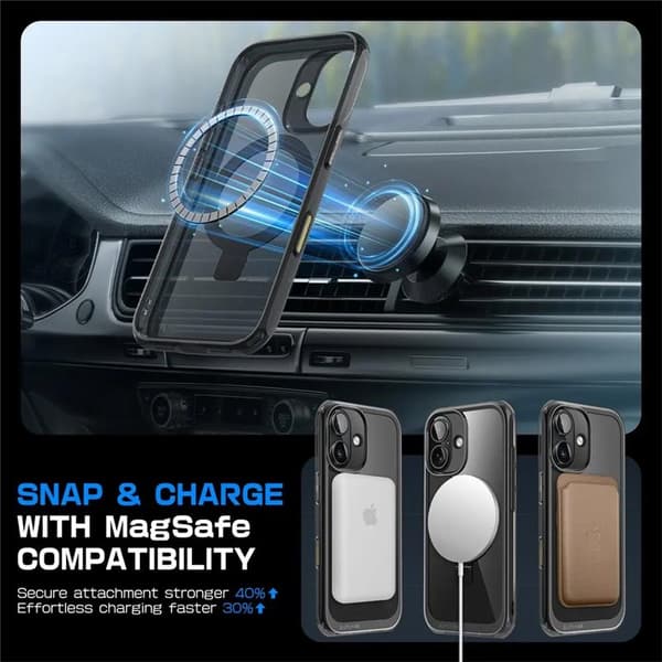 SUPCASE UB Mag cover til Apple iPhone 16 - Sort