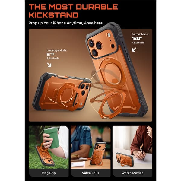 SUPCASE UB Grip Pro deksel til Apple iPhone 17 Pro - Coral