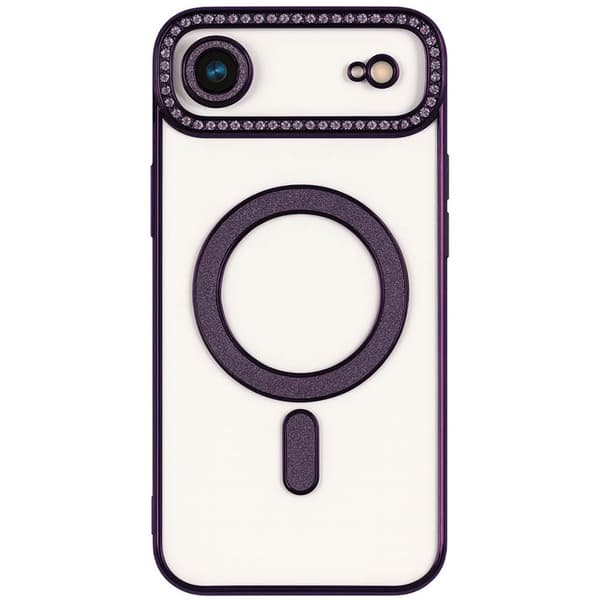 Diamond bling MagSafe deksel til Apple iPhone Air - Purple