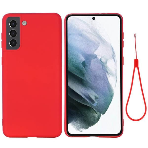 Liquid silikone cover til Samsung Galaxy S22 - Rød