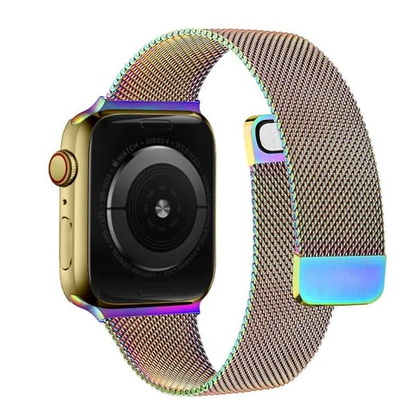 Split milanese urrem til Apple Watch 9 (41mm) - Rainbow