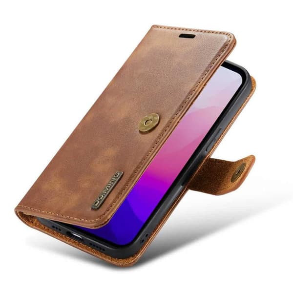 Wallet DG-Ming 2i1 til Apple iPhone 15 Pro Max - Brun