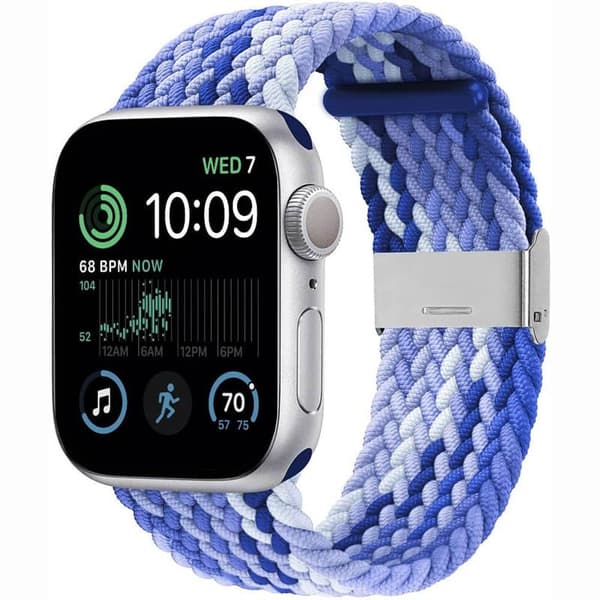 Flettet Urrem til Apple Watch SE 2022 (40mm) - Gradient blue