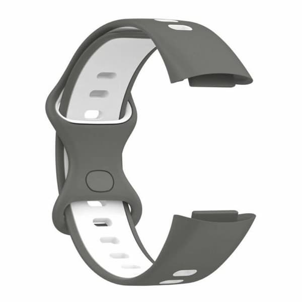 Twin Sport urrem til Fitbit Charge 6 - GrÃ¥/hvid