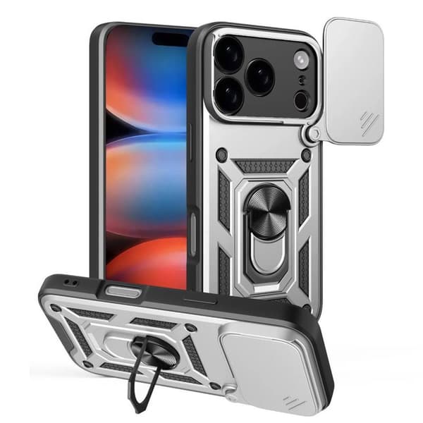 Jazz 3i1 cover til Apple iPhone 17 Pro - Sølv