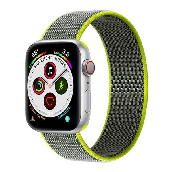 Nailon kellon ranneke Apple Watch 5 (44mm) - Flash