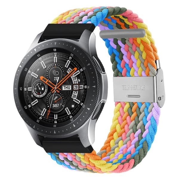 Flettet Elastisk urrem til Samsung Galaxy Watch 46mm - light rai