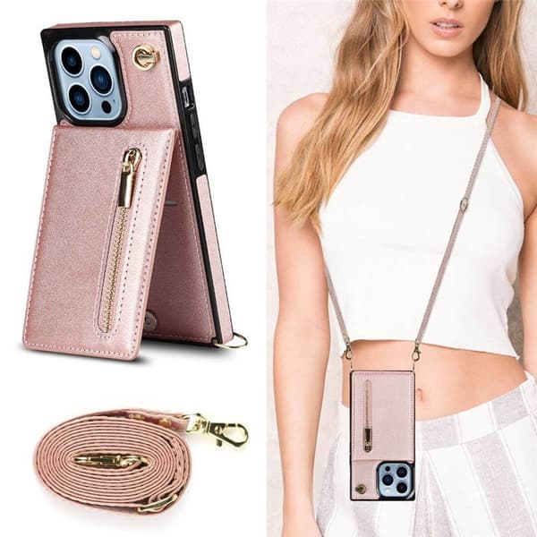 Zipper necklace case till Apple iPhone 12 Pro Max - RosÃ¨