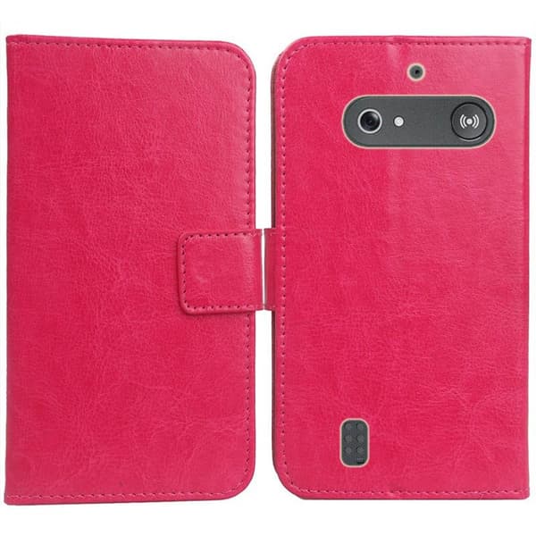 Wallet cover 2-kort til Doro Leva L11s - Lyserød