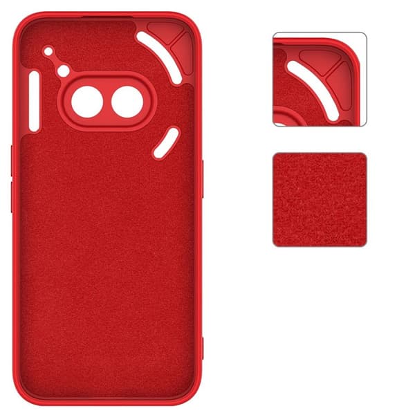 Liquid silikondeksel til Nothing Phone 2a Plus - China Red