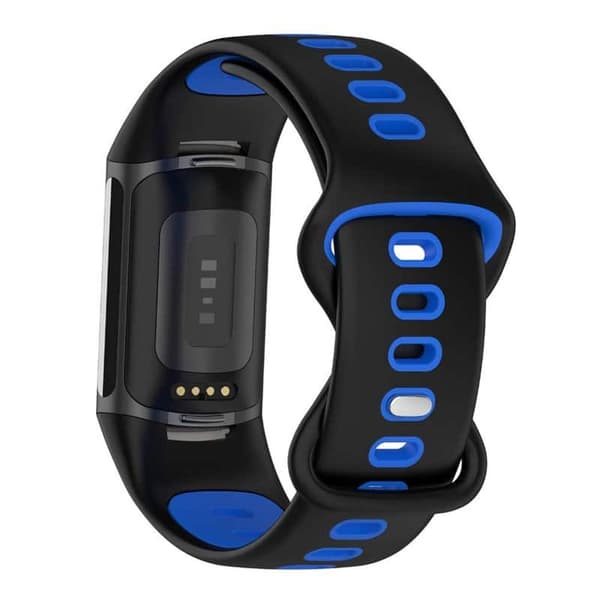 Twin Sport urrem til Fitbit Charge 5 - Sort/blå