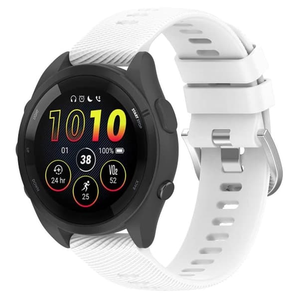 Pure kellon ranneke Garmin Forerunner 265 - Valkoinen