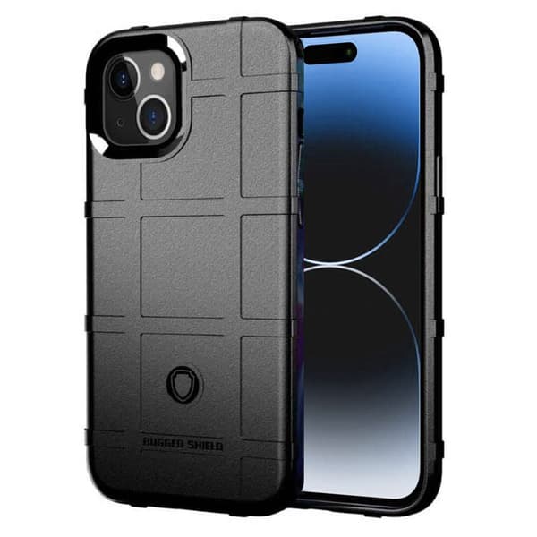 Rugged Shield skal till Apple iPhone 15 Plus - Svart